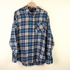 Activa Sports Inc Men's Size M Button Down Plaid Flannel in Blue